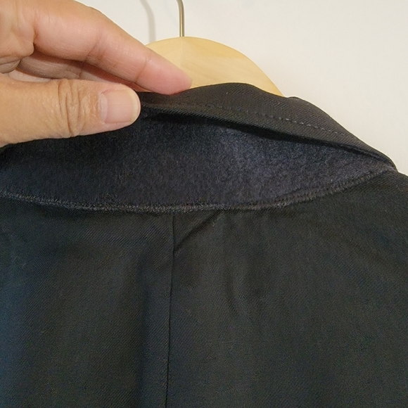 J. Crew Italian Wool Single Breasted Blazer Sz 12 Navy Blue Corporate Office - Picture 8 of 11